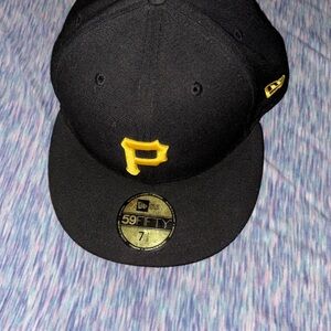 Black and Yellow New Era 59FIFTY Cap Pittsburgh pirates hat 7 1/8